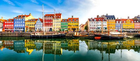 Nyhaven, Copenhagen, Denmarkの写真素材
