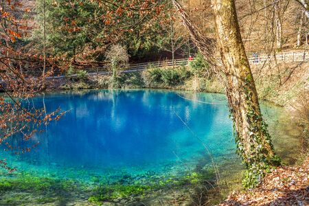 Blautopf, Blaubeuren, Germanyの写真素材