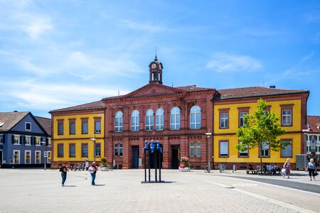 Historical city of Lahr in the Black Forest, Germanyの写真素材