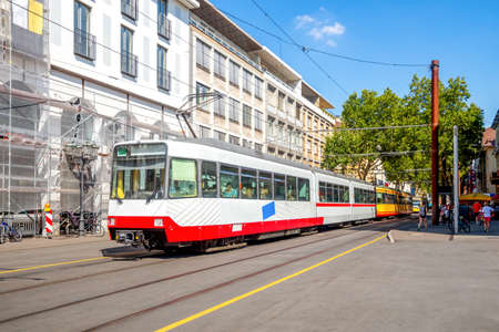 Tram in Karlsruhe, Germanyのeditorial素材