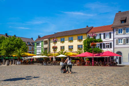 Market in Lahr in the Black Forest, Germanyのeditorial素材