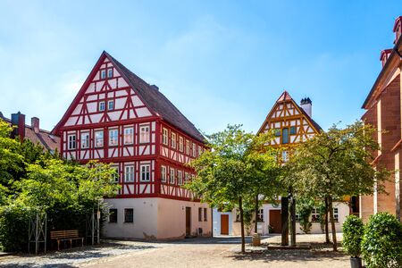 Historical city of Bad Windsheim, Germanyの写真素材