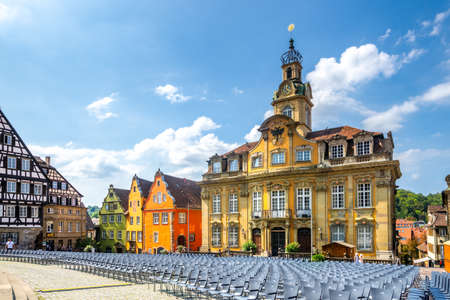City hall, Schwaebisch Hall, Germanyのeditorial素材