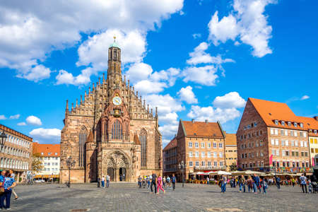 Frauenkirche, Nuremberg, Germanyのeditorial素材