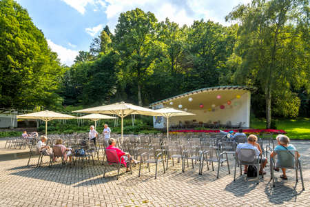 Concert Shell, Bad Wildungen, Germanyのeditorial素材