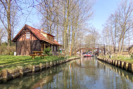 Spreewald, Lehde, Germanyのeditorial素材