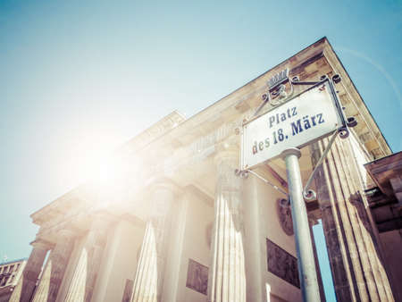 Brandenburg Gate, Berlin, Germanyのeditorial素材