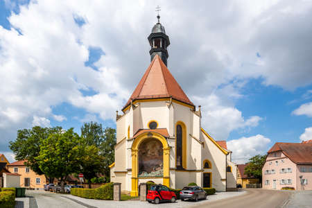 Church in Herrieden, Germanyのeditorial素材