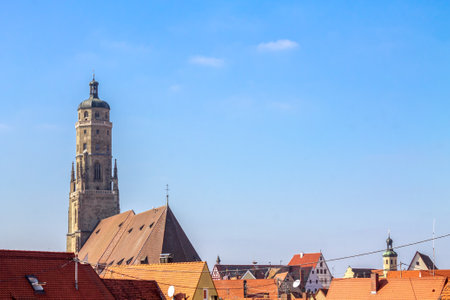 Tower, Noerdlingen, Germanyのeditorial素材