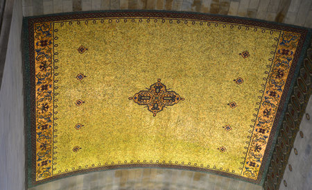 Mosaic in the Sultanahmet Mosque, Istanbul, Turkeyのeditorial素材