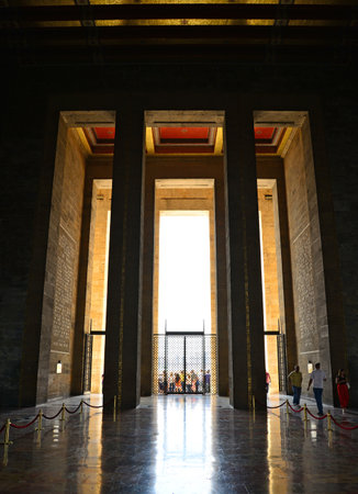 Interior view of the Forbidden City in Beijing, China.のeditorial素材