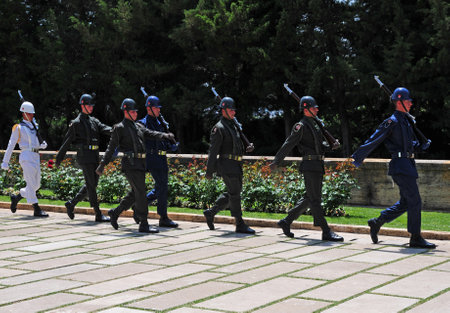 Military parade in honor of the Victory Day.のeditorial素材