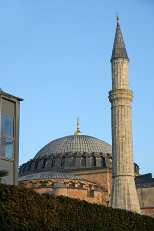 Hagia Sophia Museum in Istanbul, Turkey. Hagia Sophia is one of the most famous landmarks of Istanbul.のeditorial素材
