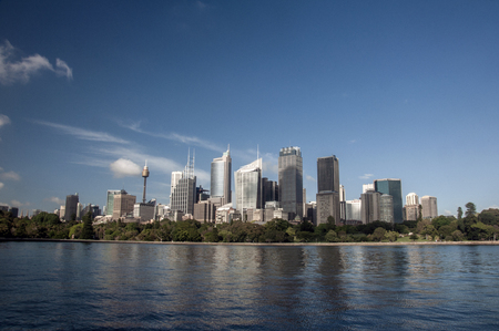 SYDNEY, AUSTRALIA - OCTOBER 28 2017 : View of Sydney downtown under the blue skyのeditorial素材