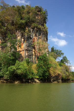 Kanaab Nam Cliffs in Krabi at day, Thailand の写真素材
