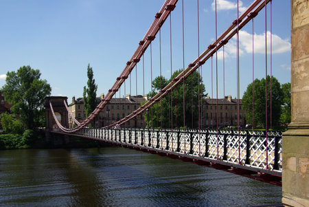 Bridge in Glasgow, Scotland in summer day