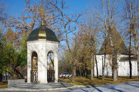 MOSCOW, RUSSIA - October 19, 2014: The Holy Andronicus Monastery in autumn dayのeditorial素材