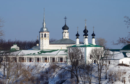 SUZDAL, RUSSIA - February 21, 2015: Winter day in the Russian city