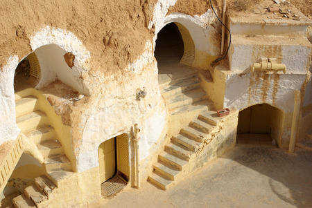 TUNISIA, AFRICA - August 03, 2012: Scenery for the film "Star Wars"のeditorial素材