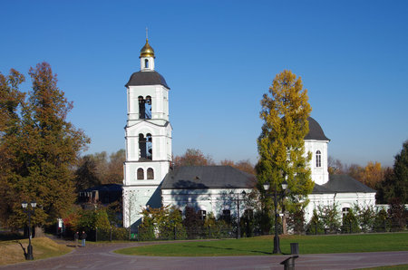 MOSCOW, RUSSIA - October 21, 2015:   Church of Our Lady of Life-Giving Spring in Tsaritsynoのeditorial素材
