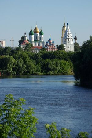 KOLOMNA, RUSSIA - Jule, 2014:  View of historical center in Kolomnaのeditorial素材