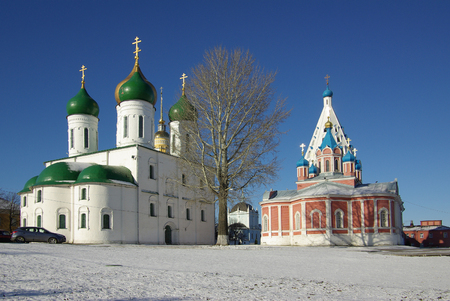 KOLOMNA, RUSSIA - March, 2014: Assumption Cathedral in Kolomna. View of historical centerのeditorial素材