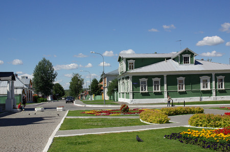 KOLOMNA, RUSSIA - June, 2012: Home of the famous writer Kuprin with carved architraves in Kolomna Kremlinのeditorial素材