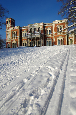BYKOVO, MOSCOW REGION, RUSSIA - January, 2016: Manor Bykovo. The main palaceのeditorial素材