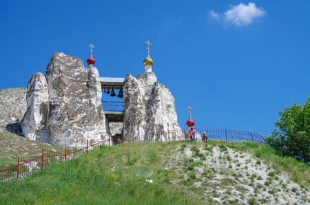 VORONEZH REGION, KOSTOMAROVO, RUSSIA - June, 2018: Kostomarovsky Spassky Monasteryのeditorial素材