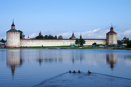 KIRILLOV, RUSSIA - August, 2017: Kirillo-Belozersky monastery near City Kirillov, Vologda region, Russiaのeditorial素材