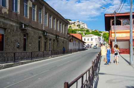 BAKHCHISARAY, CRIMEA - June, 2018: The streets of the old cityのeditorial素材