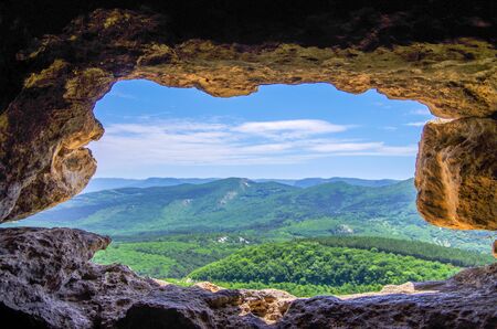 Mangup-Kale, ancient cave city in the Crimean Mountainsのeditorial素材