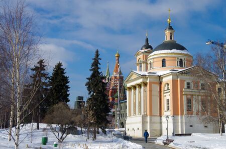 MOSCOW, RUSSIA -  FEBRUARY 2018: The Church of St. Barbara in Varvarka streetのeditorial素材