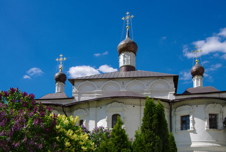 MOSCOW, RUSSIA - MAY, 2017: Novospassky Monastery in spring day