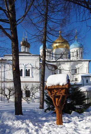MOSCOW, RUSSIA - February, 2018: Novospassky Monastery in winter dayのeditorial素材