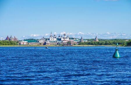 SOLOVKI, REPUBLIC OF KARELIA, RUSSIA - August, 2017: Solovki Monastery in summerのeditorial素材