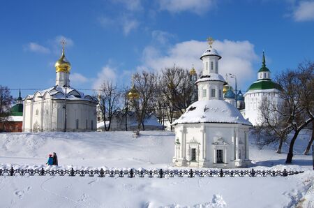 SERGIYEV POSAD, RUSSIA - February, 2018: Chapel of the Pyatnitsky Wellのeditorial素材