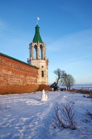 ROSTOV, RUSSIA - January, 2017: Rostov the Great. Spaso-Yakovlevsky Monastery in winter dayのeditorial素材
