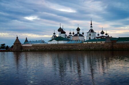SOLOVKI, REPUBLIC OF KARELIA, RUSSIA - August, 2017: Solovki Monastery at summer dayのeditorial素材