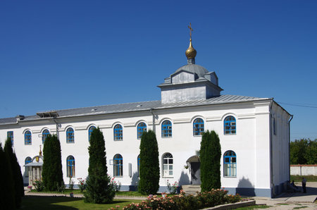 VORONEZH REGION, RUSSIA - August, 2019: Divnogorsk assumption monastery
