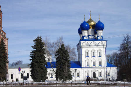 BRONNITSY, MOSCOW REGION, RUSSIA - MARCH, 2019: Cathedral complex of Bronnitsy. Cathedral of the Archangel Michaelのeditorial素材