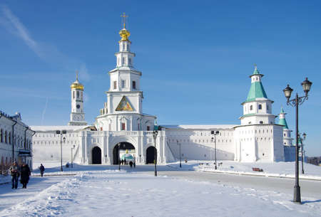 ISTRA, RUSSIA - January, 2019: The New Jerusalem Monastery, also known as the Voskresensky Monasteryのeditorial素材