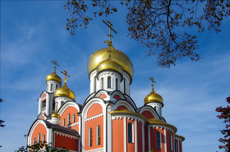 Odintsovo, Russia - October, 2019: Cathedral of St. George