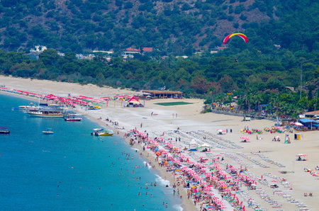 Oludeniz, Turkey - June, 2019: View of the beach in summer dayのeditorial素材