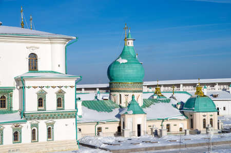 ISTRA, RUSSIA - January, 2019: The New Jerusalem Monastery, also known as the Voskresensky Monasteryのeditorial素材