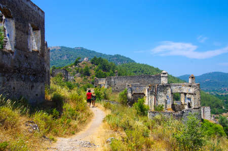 Ghost Town Kayakoy in Turkeyのeditorial素材
