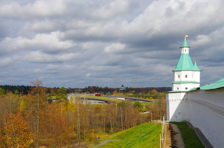ISTRA, RUSSIA - October, 2019: The New Jerusalem Monastery, also known as the Voskresensky Monastery