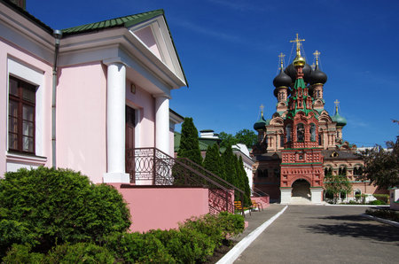 MOSCOW, RUSSIA - May, 2019: Holy Trinity Church in Ostankino