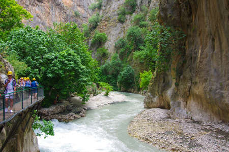 SaklÄ±kent, Turkey - June, 2019: A view from the canyon in SaklÄ±kent National Parkのeditorial素材