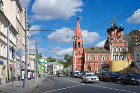 Moscow, Russia - May, 2019: Church of Saint Nicholas the Wonderworker in Bolvanovkaのeditorial素材